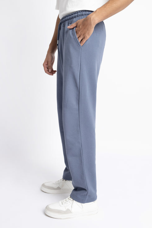 Grey Straight Fit Trouser
